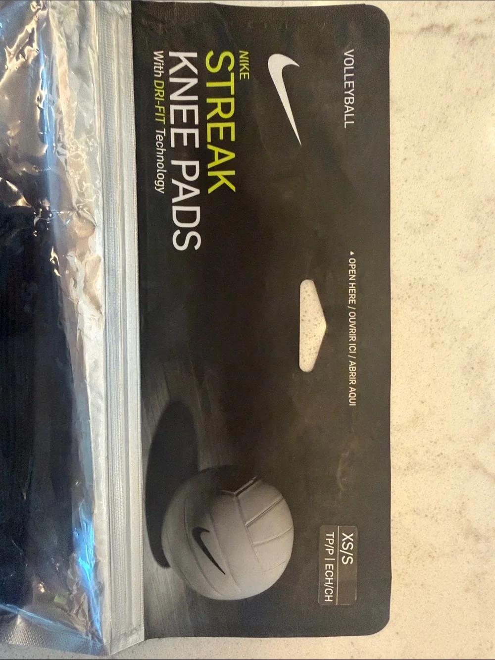 Nike Black Kids Volleyball Knee Pads